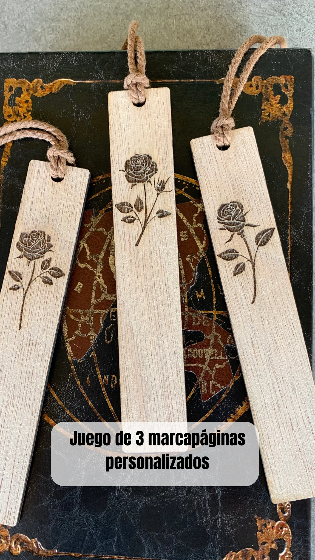Marcapáginas rosas